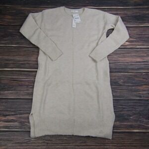 Stitchdrop NEW Womens XS Ivory White Sweater Dress Crewneck